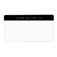 Adresse postale de la police de l'ordinateur Black