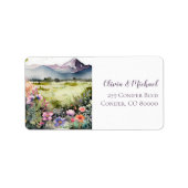 Étiquette Adresse postale de Mountain Thyme Wildflower (Devant)