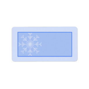 Étiquette Adresse postale du Mariage Snowflake