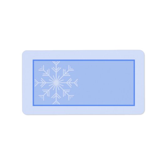 Étiquette Adresse postale du Mariage Snowflake (Devant)