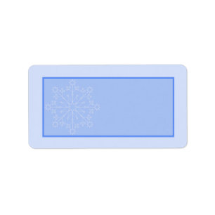 Étiquette Adresse postale du Mariage Snowflake