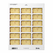 Étiquette Adresse postale du Mariage Vineyard (Feuille entière)