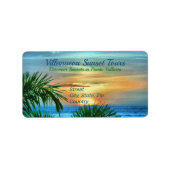 Étiquette Adresse Puerto Sunset 1557 (Devant)