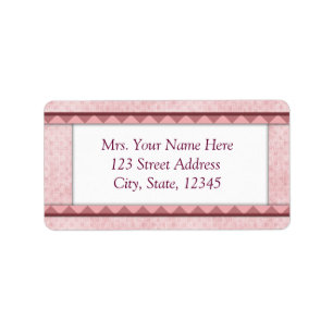 Étiquette Adresse rose Lables de bébé