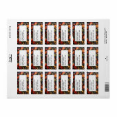 Étiquette Adresse Rosepaint Rosemaling 4 de 6 (Feuille entière)