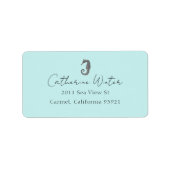 Étiquette Adresse Seahorse (Devant)