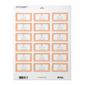 Étiquette Adresse simple du Mariage d'Ancres nautiques (Feuille entière)