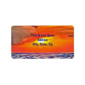 Étiquette Adresse Sunset 2443 (Devant)