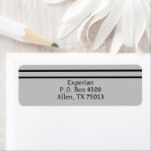 Étiquette Adresses des bureaux de crédit (En situation)