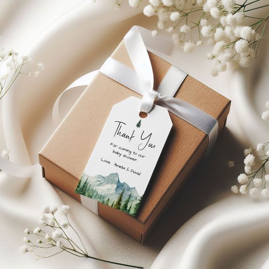 Étiquette Adventure Mountain Merci Favor