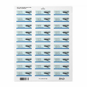 Étiquette Aéronefs Beechcraft (Feuille entière)