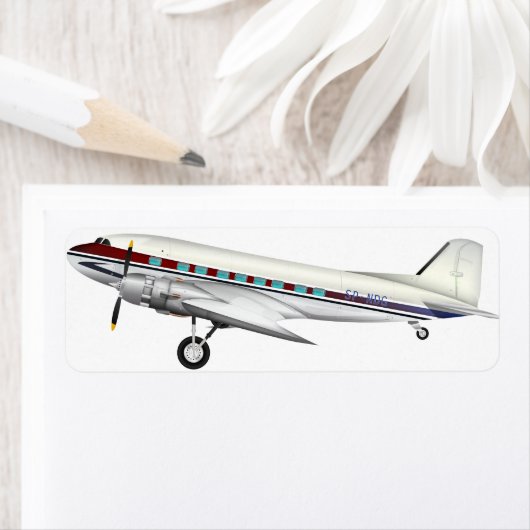 Étiquette Aéronefs DC3 (En situation)