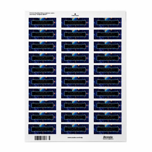 Étiquette Aetheris Pulse (Feuille entière)
