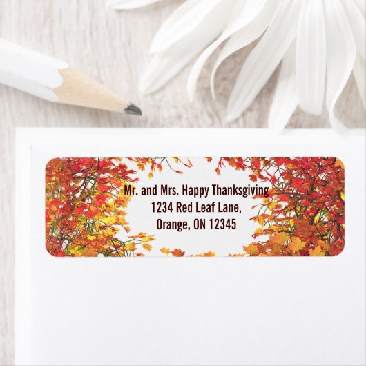 Étiquette Affaire Leaf Circle (En situation)