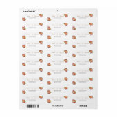 Étiquette Affaire Watercolor Bouquets Wedding (Feuille entière)