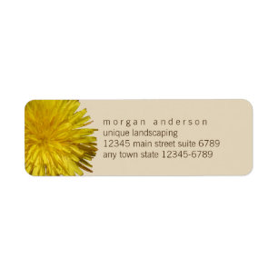 Étiquette Affaires florales pipe% jaunes d'amusement de