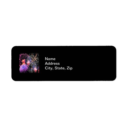 Étiquette Affichage Fireworks (Devant)