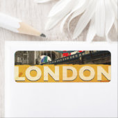 Étiquette Affiche vintage de Londres (En situation)