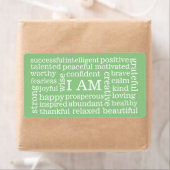 Étiquette Affirmations positives Je suis des mots pour réuss (En situation)