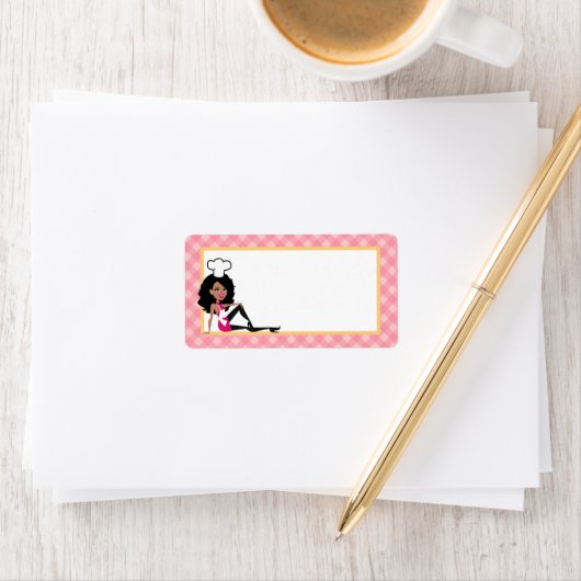 Étiquette afro-américaine Baker Lady (En situation)