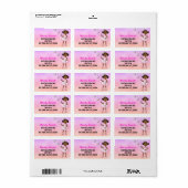 Étiquette Afro-Américaine Fairy Princesse Ballerina (Feuille entière)