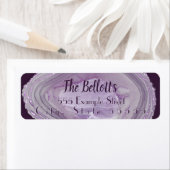 Étiquette Agate pourpre (En situation)