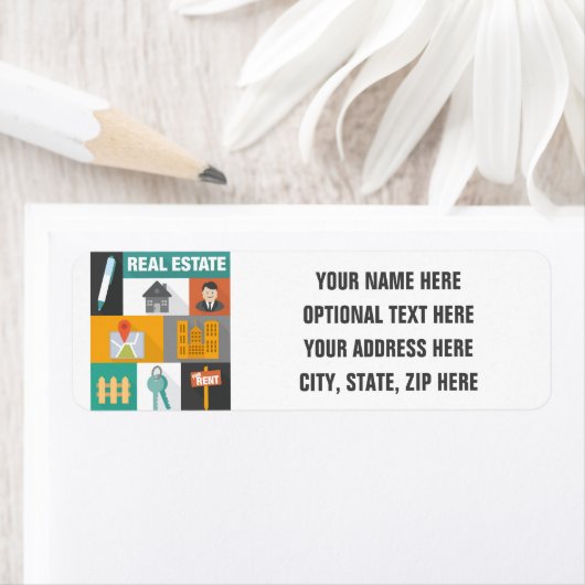 Étiquette Agent immobilier professionnel (En situation)