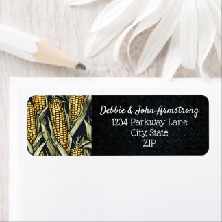 Étiquette Agricole Cool de récolte de maïs Cob Harvest Adres