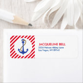 Étiquette AHOY ! Baby shower Nautique (En situation)