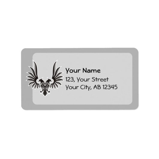 Étiquette Aigle à deux têtes (Devant)