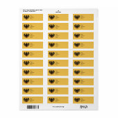 Étiquette Aigle allemand (Feuille entière)