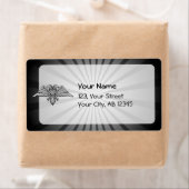 Étiquette Aigle gris à deux têtes (En situation)