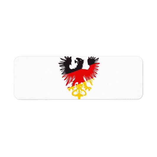Étiquette Aigle noir allemand (Devant)