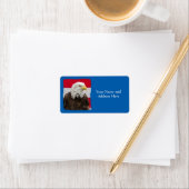 Étiquette Aigle patriotique (En situation)