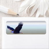 Étiquette Aigle volant (En situation)