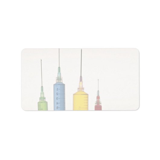 Étiquette Aiguilles hypodermiques (Devant)