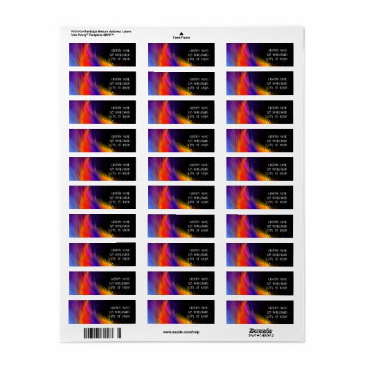 Étiquette Aile Phoenix Space (Feuille entière)