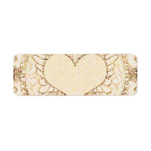 Étiquette Ailes et coeur d'ange