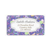 Étiquette Aimer Machine à coudre violet (Devant)