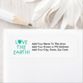 Étiquette Aimez la terre ambiante (En situation)