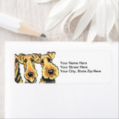 Étiquette Airedale Terrier Lover (En situation)