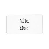 Étiquette Ajouter du texte et plus ! Customisez votre propre (Devant)