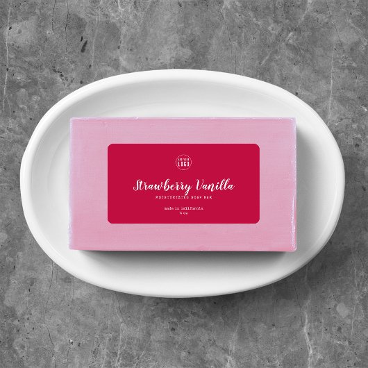 Étiquette Ajouter un logo Couleur personnalisée Script & Typ