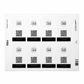 Étiquette Ajouter un logo et un site Web Code QR Couleurs de (Feuille entière)