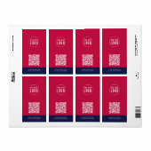 Étiquette Ajouter un logo et un site Web Code QR Couleurs de (Feuille entière)