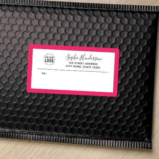 Étiquette Ajouter un logo personnalisé Calligraphie de bordu