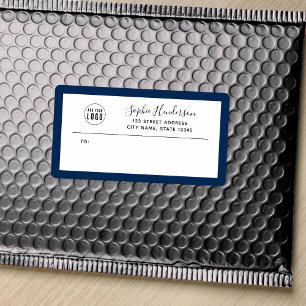 Étiquette Ajouter un logo personnalisé Calligraphie de bordu