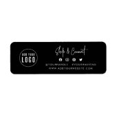 Étiquette Ajouter un logo Script Moderne Boutique Connecter (Devant)