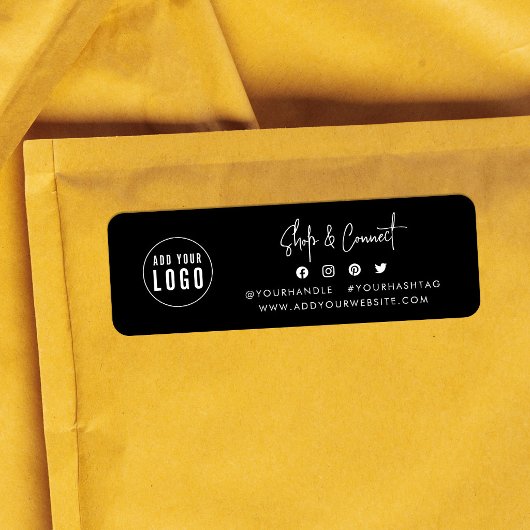 Étiquette Ajouter un logo Script Moderne Boutique Connecter