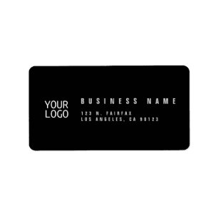 Étiquette Ajouter votre adresse de retour Modèle Logo